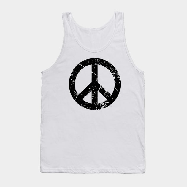 Peace Grunge (white shirt) Tank Top by YiannisTees